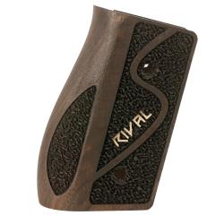 Poign&eacute;e en Bois Noyer avec Logo pour Rival-S Canik