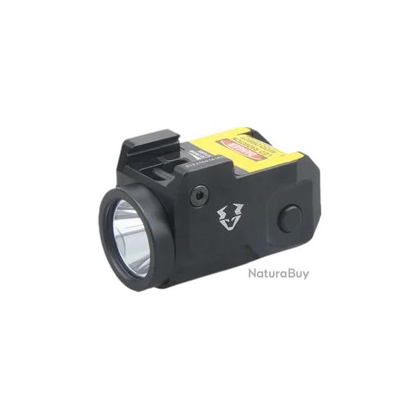 Lampe Tactique Compacte pour Pistolet 40/200/500 lm