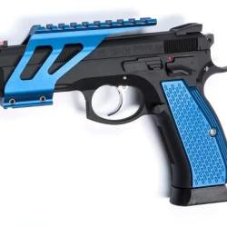 Grip en Aluminium pour CZ SP-01 Shadow Bleu - ASG