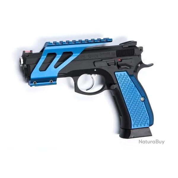 Grip en Aluminium pour CZ SP-01 Shadow Bleu - ASG
