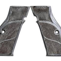 Plaquettes en Bois Lamin&eacute; pour CZ Shadow Gris - MBT Grips