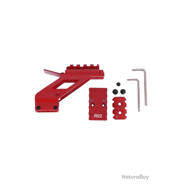 Rail Optique en Aluminium Rouge - Canik