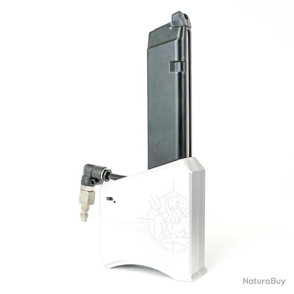 Adaptateur HPA GBB pour Chargeur M4 Chrome - Poseidon