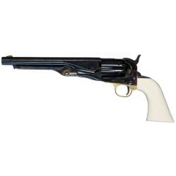 R&eacute;plique 1860 Army Acier Crosse Ivoire Cannel&eacute; Cal. 44 PN - Pietta