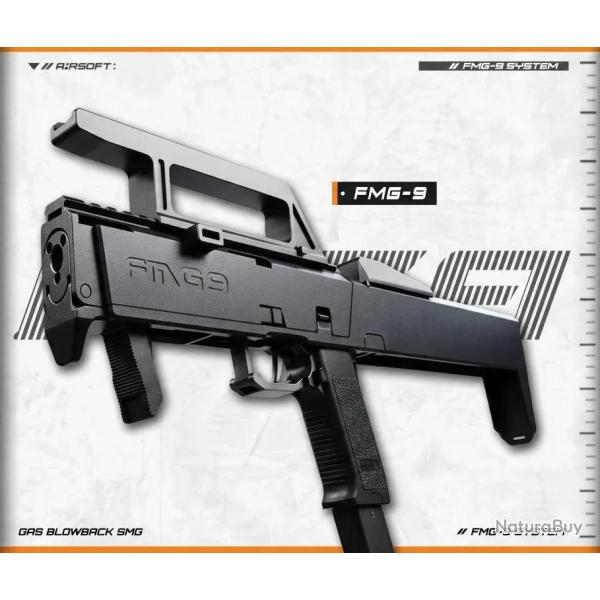 Pistolet 6mm Orion avec Kit FMG9 et Traceur Acetech Rainbow Noir Poseidon