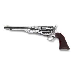 R&eacute;plique 1860 Army Acier Grav&eacute; Quadrill&eacute; Calibre 44 PN - Pietta