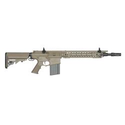 R&eacute;plique Longue 6mm SR25 M110 AEG Tan - Ares