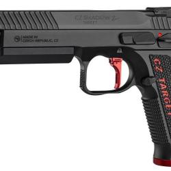 PISTOLET CZ SHADOW 2 TARGET 6 POUCES 9X19 17 COUPS NOIR ET ROUGE