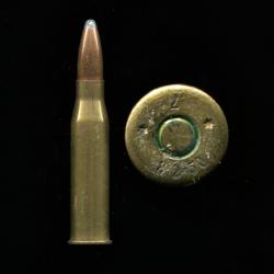 8.2 x 50 R Mannlicher - int&eacute;ressant marquage : Z * 8.2 x 50 R * - balle nickel pointe plomb