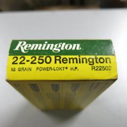 Boite de 20 cartouches 22-250 Remington soft point