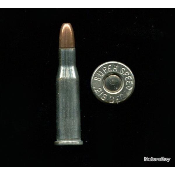 .218 BEE - marquage : SUPER SPEED 218 BEE - balle cuivre pointe creuse - �tui nickel