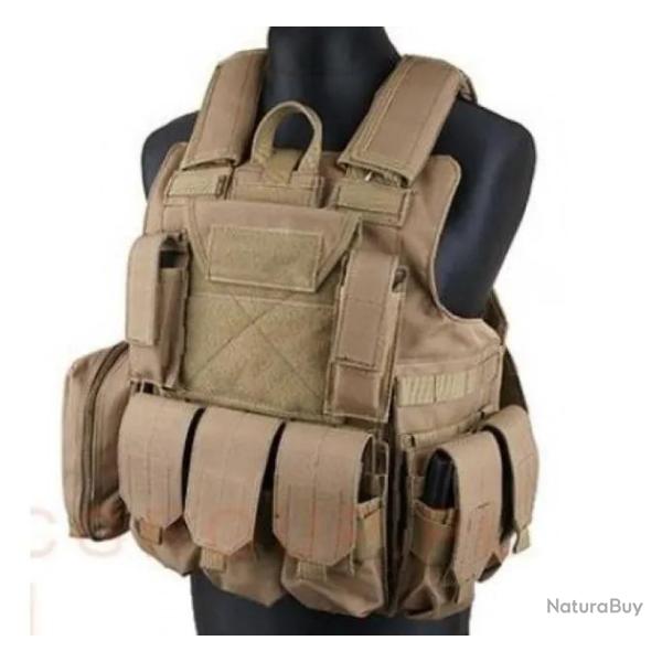 Gilet tactique Ciras Combat - Tan