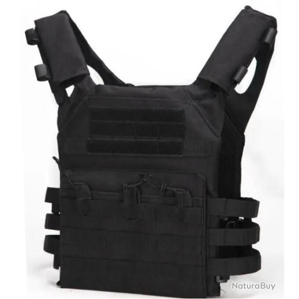Gilet tactique porte-plaque JPC LW Noir