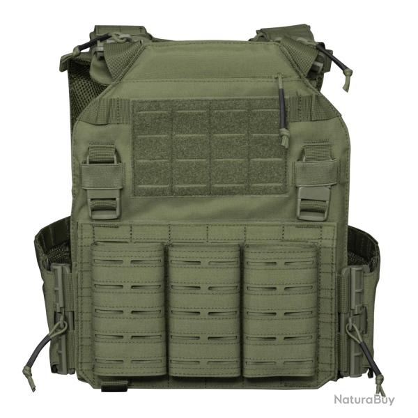 Gilet tactique Porte-Plaques 600D Quick Detach OD - Tactical Ops