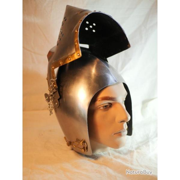 Heaume casque m�di�val Bassinet  Hundsgugel Beckenhaube Fin moyen �ge vers 1390 1420 REF EBR24CSQ006