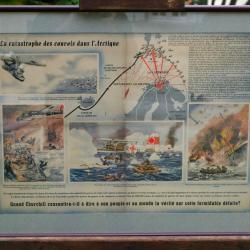 rare Affiche ORIGINALE La catastrophe des convois dans l'Arctique SDC25AFA001