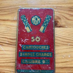 Bo&icirc;te vide MGM pour 50 cartouches 9mm simple charge