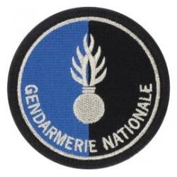 Ecusson rond brod&eacute; gendarmerie nationale agr&eacute;&eacute;