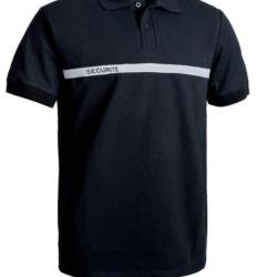Polo s&eacute;curit&eacute; manches courtes bande grise 4 XL