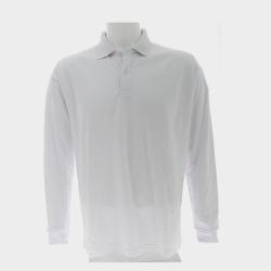 POLO blanc manches longues personnalisation au choix 3 XL flocage