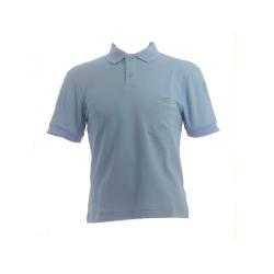Polo bleu ciel manches courtes, personnalisation au choix 2 XL broder