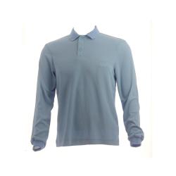 Polo bleu ciel double face manches longues personnalisation au choix 5 XL broder
