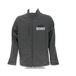 Softshell S&eacute;curit&eacute; Priv&eacute;e Noir 3 Couches S
