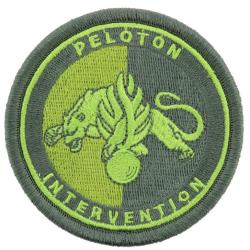Ecusson peloton d'intervention basse visibilit&eacute; vert arm&eacute;e