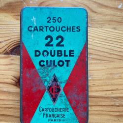 Bo&icirc;te vide Cartoucherie Fran&ccedil;aise pour 250 cartouches 22 double culot