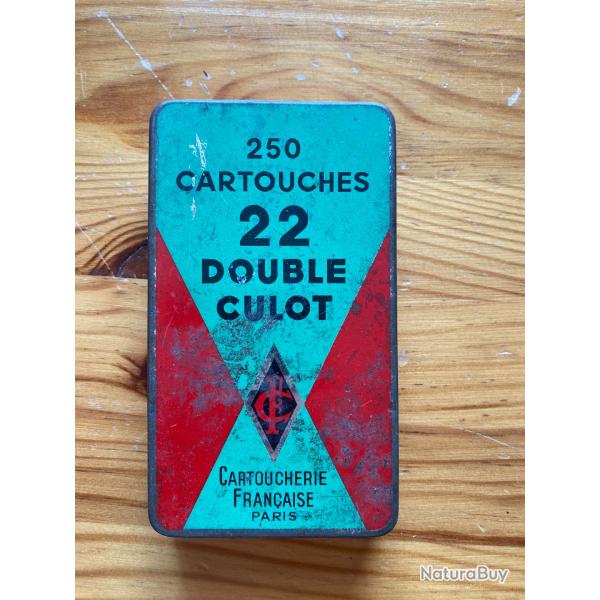 Bo�te vide Cartoucherie Fran�aise pour 250 cartouches 22 double culot
