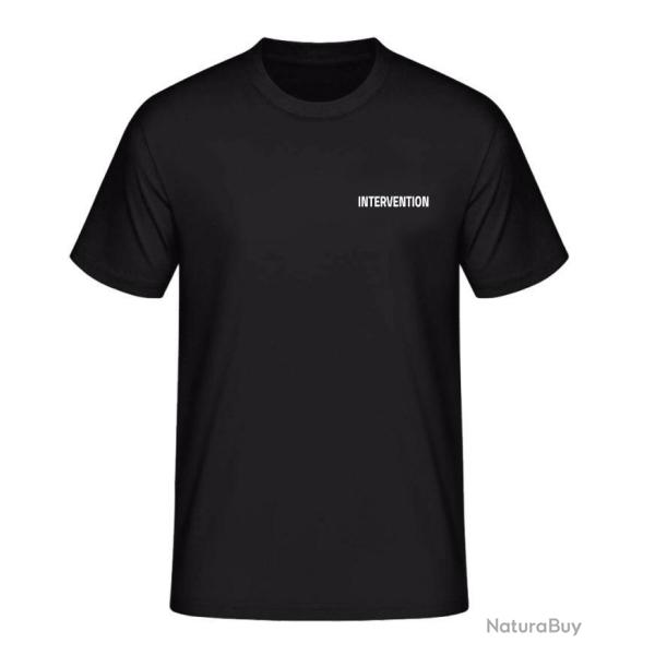 T-Shirt intervention noir L