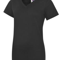 T shirt femme col "V" M Bleu marine