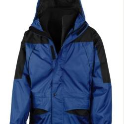 VESTE PARKA DOUBLLE ET ETANCHE BLEU M
