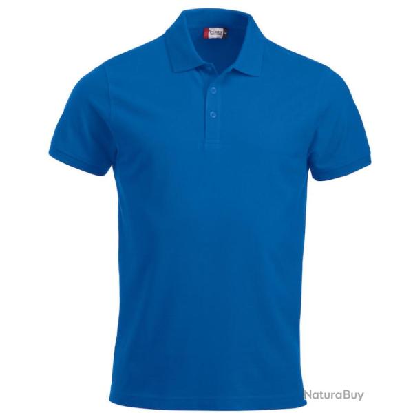 POLO MIXTE Manches courtes Bleu Royal XL
