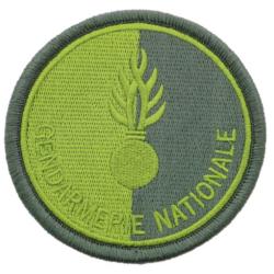 Ecusson Gendarmerie Nationale basse visibilit&eacute; vert