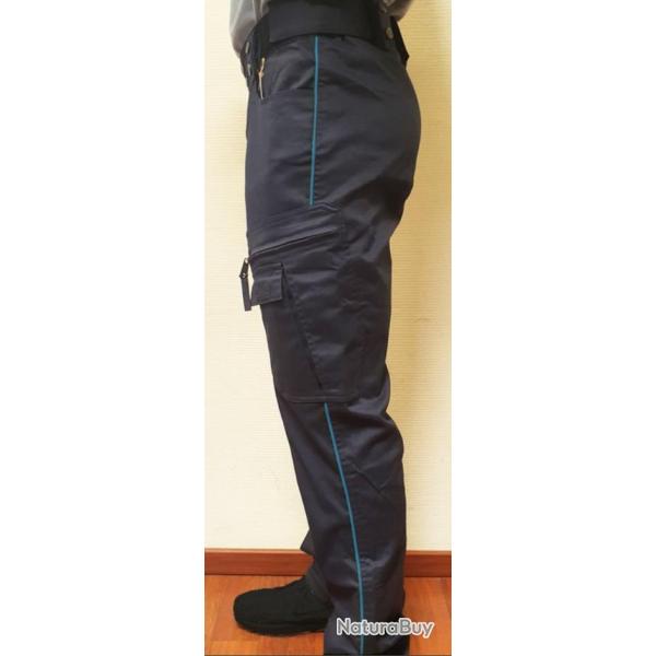 Pantalon Chronos hiver doubl� polaire mat marine uni 50 STANDARD (80cm)
