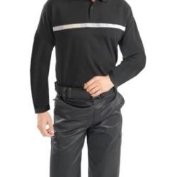 Polo s&eacute;curit&eacute; manches longues bande grise XL