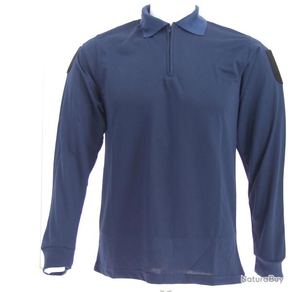 Polo marine sport Manches Longues flocage au choix 3 XL