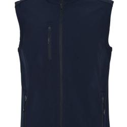 Gilet softshell bleu marine, marquage au choix PLACIER