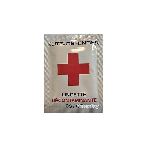 LINGETTE DECONTAMINANTE pour gaz lacrymog�ne + poivre