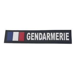 Bandeau Gendarmerie 12 x 25 mm PVC 3 D