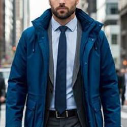 PARKA 3 en 1 M Bleu marine