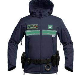 Blouson Softshell GARDE CHAMPETRE / POLICE RURALE + capuche 5 XL