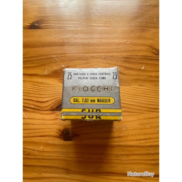 Bo�te vide Fiocchi pour 25 cartouches calibre 7,63 mauser