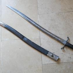 Ba&iuml;onnette britannique 1856/58 Yatagan XIX Fusil Martini Henry 1865-1875 Enfield 1858 rf SCH16BAI001