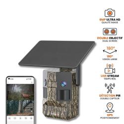 RoG TWIN - Cam&eacute;ra de chasse Live solaire 4G double objectif 180&deg;