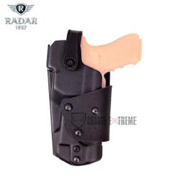 Holster RADAR MPS Kydex G17 pour Lampe Niveau 3 Noir Droitier