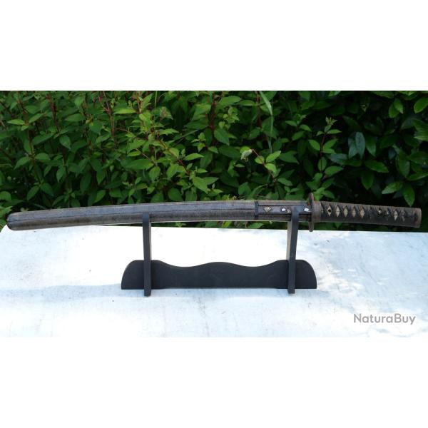 Rare sabre Wakizashi japonais p�riode EDO sign� par le forgeron Nagayoshi - SDC25WAK001