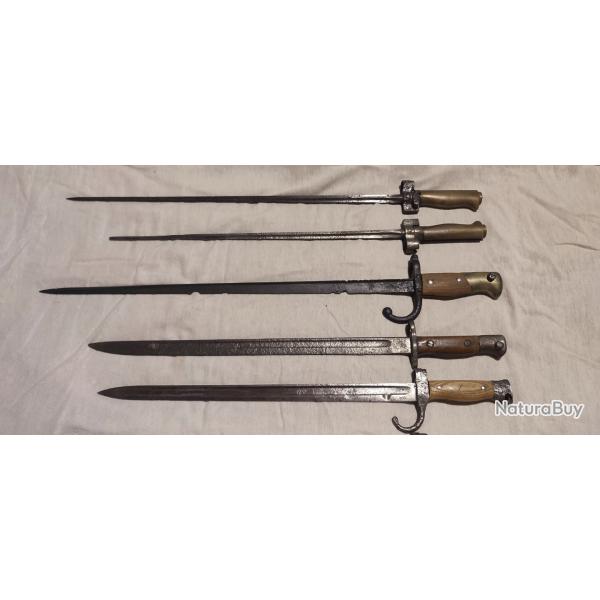 Lot de ba�onnettes