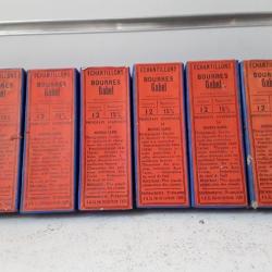 LOT DE 6 BOITES DE BOURRES GABEL  CALIBRE 12 EPAISSEUR 15MM